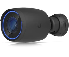 UBIQUITI AI PRO Juodas 4K POE kamera, skirta naudoti viduje ir lauke, su 3 kartų optiniu priartinimu, didelio nuotolio infraraudonųjų spindulių naktiniu matymu ir patobulintomis dirbtinio intelekto aptikimo galimybėmis.