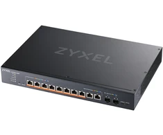 Šakotuvas Zyxel Komutatorius multi-gigabit išmanusis valdomas xs1935-12hp-zz0101f 8 prievadų 90 W PoE++ 400 vatų 802.3bt, 2x 10GbE, 2 SFP+ uplink