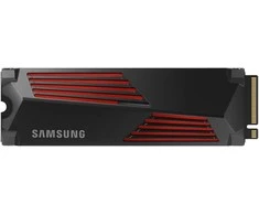 Kietasis diskas SSD SAMSUNG 990 PRO with Heatsink, 4TB, M.2, PCIe Gen4, NVMe, TLC, Rašymo greitis 6900 MBytes/sec, Skaitymo greitis 7450 MBytes/sec, TBW 2400 TB, MTBF 1500000 hours, MZ-V9P4T0CW