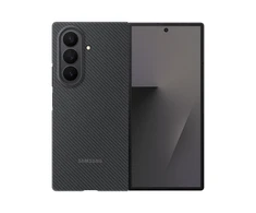 XF966SBEGWW anglies pluošto apsauginis dėklas Samsung Galaxy Fold7, Juodas