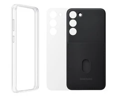 Dėklas MS916CBE Frame Cover Samsung Galaxy S23 Plus, Juodas