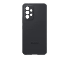 Dėklas Samsung Galaxy A53 5G silikoninis dangtelis Juodas Juodas