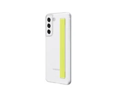 112803 Dėklas Samsung EF-XG990CWEGWW S21 FE 5G G990 baltos spalvos Slim Strap Cover