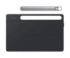Samsung Galaxy Tab S9/S9 FE Smart Book Cover Juodas