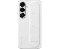 Samsung Standing Grip Galaxy S25 dėklas telefonui baltos spalvos