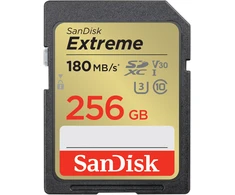 Atminties kortelė SanDisk Extreme SDXC 256 GB 180/130 MB/s UHS-I U3