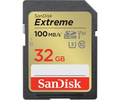 „SanDisk Extreme“ 32 GB atminties kortelė iki 100 MB/s, UHS-I, 10 klasė, U3, V30