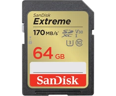 Atminties kortelė Sandisk Extreme SDXC 64GB