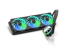 Sapphire Nitro+ S360-A All-in-One Liquid Cooler, ARGB, juodos spalvos – 360 mm