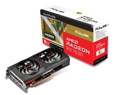Vaizdo plokštė SAPPHIRE AMD Radeon RX 7600, 8 GB, GDDR6, 128 bitų, PCIE 4.0 8x, Dual Slot Fansink, 1xHDMI, 3xDisplayPort, 11324-01-20G