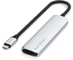 SATECHI 4-in-1 USB-C Slim Multiport Adapteris 4K (Sidabrinis)