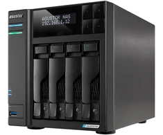 Serveris Serwer Asustor Asustor LOCKERSTOR 4 Gen2+ NAS Desktop Intel® Celeron® N5105 4 GB DDR4 ADM Juodas