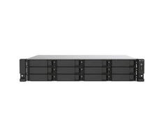 QNAP TS-1273AU-RP-8G NAS/storage serveris Rack (2U) Ryzen Embedded V1500B 8 GB DDR4 0 TB QNAP QTS Aliuminio, Juodas