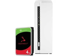 Serveris QNAP TS-133 4TB Seagate IronWolf NAS rinkinys NAS su 1x 4TB Seagate IronWolf 3,5 colio SATA kietuoju disku