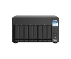 Qnap Systems QNAP TS-832PX-4G 8 skyrių NAS serveris AL324 1.7GHz keturių branduolių 4GB DDR4 SODIMM maks. 16GB 2x10GbE SFP+ LAN + 2x2.5GbE