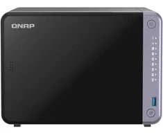 Serveris QNAP TS-632X-4G NAS 6 lizdų 0/6 HDD/SSD, 2x 2.5G Ethernet, 2x 10G SFP+, 4GB RAM