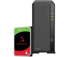 Serveris Synology DS124 4TB Seagate IronWolf NAS rinkinys NAS su 1x 4TB Seagate IronWolf 3,5 colio SATA kietuoju disku