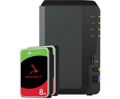 Serveris Synology DS223 16TB IronWolf NAS paketas NAS, įskaitant 2x 8TB IronWolf 3,5 colio SATA kietąjį diską