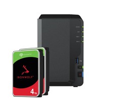 Serveris Synology DS223 8TB Seagate IronWolf NAS paketas NAS su 2x 4TB Seagate IronWolf 3,5 colio SATA kietuoju disku