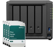 Serveris Synology DS425+ 32TB Plus HDD NAS-Bundle NAS inkl. 4x 8TB Synology Plus HDD 3.5 col. SATA