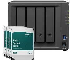 Serveris Synology DS425+ 48TB Plus HDD NAS-Bundle NAS inkl. 4x 12TB Synology Plus HDD 3.5 col. SATA