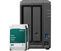 Serveris Synology DS725neo+ 8TB Plus HDD NAS rinkinys NAS su 2x 4TB Synology Plus HDD 3,5 colio SATA