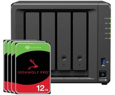 Serveris Synology DS925+ 48TB Seagate IronWolf Pro NAS-Bundle NAS inkl. 4x 12TB Seagate IronWolf Pro 3.5 col. SATA HDD