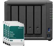 Serveris Synology DS925neo+ 32TB Plus HDD NAS rinkinys NAS su 4x 8TB Synology Plus HDD 3,5 colio SATA