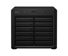 Serveris Synology Sinologija | Tower NAS išplėtimo blokas | DX1222 | Iki 12 HDD / SSD karšto pakeitimo (diskusiai neįskaičiuoti) | AC 100-240V, 50/60 Hz