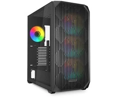 Sharkoon AK3 RGB ATX 1xGlas Juodas