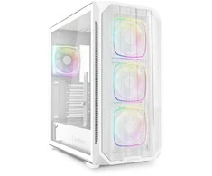 Sharkoon AK5M RGB, Tower tipo korpusas - baltas, grūdintas stiklas