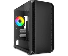 Sharkoon MK2 RGB, Tower tipo korpusas - juodas, grūdintas stiklas