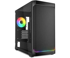Sharkoon MK4W RGB Strip, Tower-case - juodas, Tempered Glass