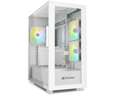 Sharkoon Rebel C60 RGB , Tower-case - baltas, Tempered Glass