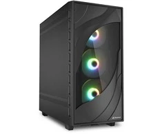 Sharkoon Rebel C80M RGB, Tower-case - juodas