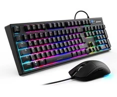 Klaviatūra ir pelė Kit Sharkoon SKILLER SGB15 Combo DE