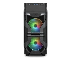 Sharkoon VG7-W RGB, Tower-case - juodas, Seitenteil from Acryl