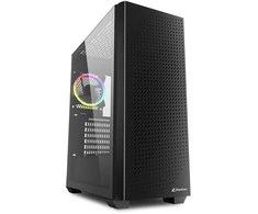 Sharkoon VS9 RGB, Tower tipo korpusas - juodas, grūdintas stiklas