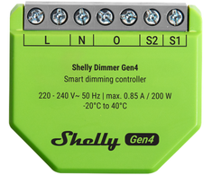 Shelly Dimmer GEN4 Išmanusis 1 kanalo Wi-Fi, Zigbee dimeris