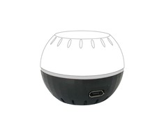 Shelly H&amp;T USB maitinimo šaltinis, skirtas temperatūros ir drėgmės jutikliui (juodas)