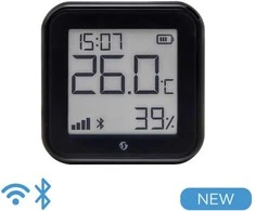 Shelly H&amp;T GEN3 Wifi temperatūros ir drėgmės sensorius juodas
