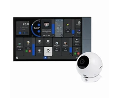 Shelly Wall Ekranas XL Grau + Shelly Camera Weiß WLAN · Grau / Kamera: Weiß