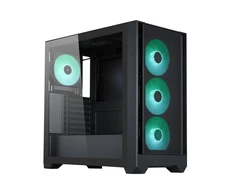 Silentware „Flow 110 A-RGB“ (juodas, grūdintas stiklas)