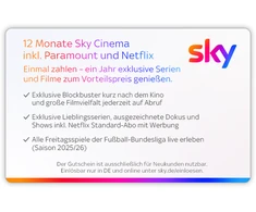 SKY Geschenkkarte "Cinema" 12 Monate 249€