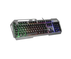 Speedlink LUNERA metalinė vaivorykštinė žaidimų klaviatūra, 5 režimai, juoda
