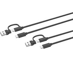 Speedlink - STREAM Play &amp; Charge USB-C/A–USB-C laido rinkinys, juodas