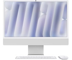 Stacionarus kompiuteris Apple iMac Sidabrinė CZ1E2-0101010 - 61cm(24‘‘) M4 8?Core CPU, 8?Core GPU, 24GB RAM, 256GB SSD, Standardglas, Magic Keyboard Touch-ID Ziffernblock