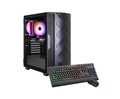 Stacionarus kompiuteris „Hyrican Diamond BK 7795“ – AMD Ryzen 5 5500, 16 GB RAM, 1 TB SSD, „NVIDIA GeForce RTX 5050“, „Windows 11 Home“.