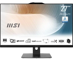 Stacionarus kompiuteris Komputer MSI Modern AM272P 1M-1427AT i5-14 27" LED FHD 16GB/512GB SSD W10P