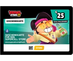 Usorteret Supercell Brawl Stars Geschenkkarte 25€